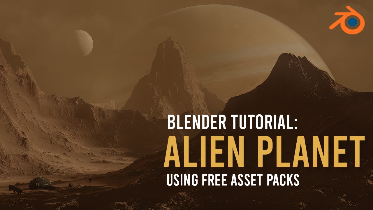 Create An Alien Landscape In 5 Minutes - Blender 2.8 Tutorial