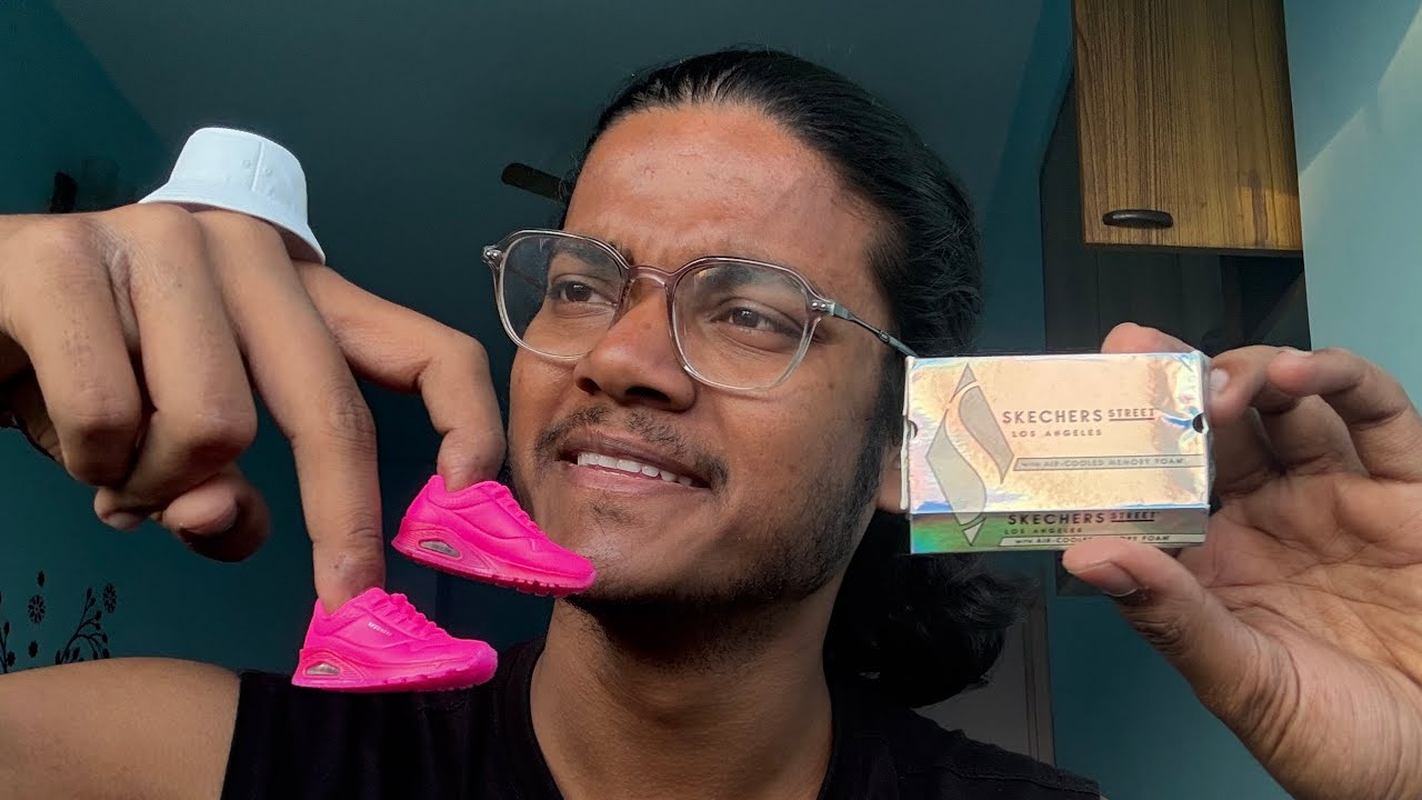 World’s Tiniest Shoe Fits My Fingers?! | Finger shoe dance | Sketchers mini shoe | Worlds mini shoe 