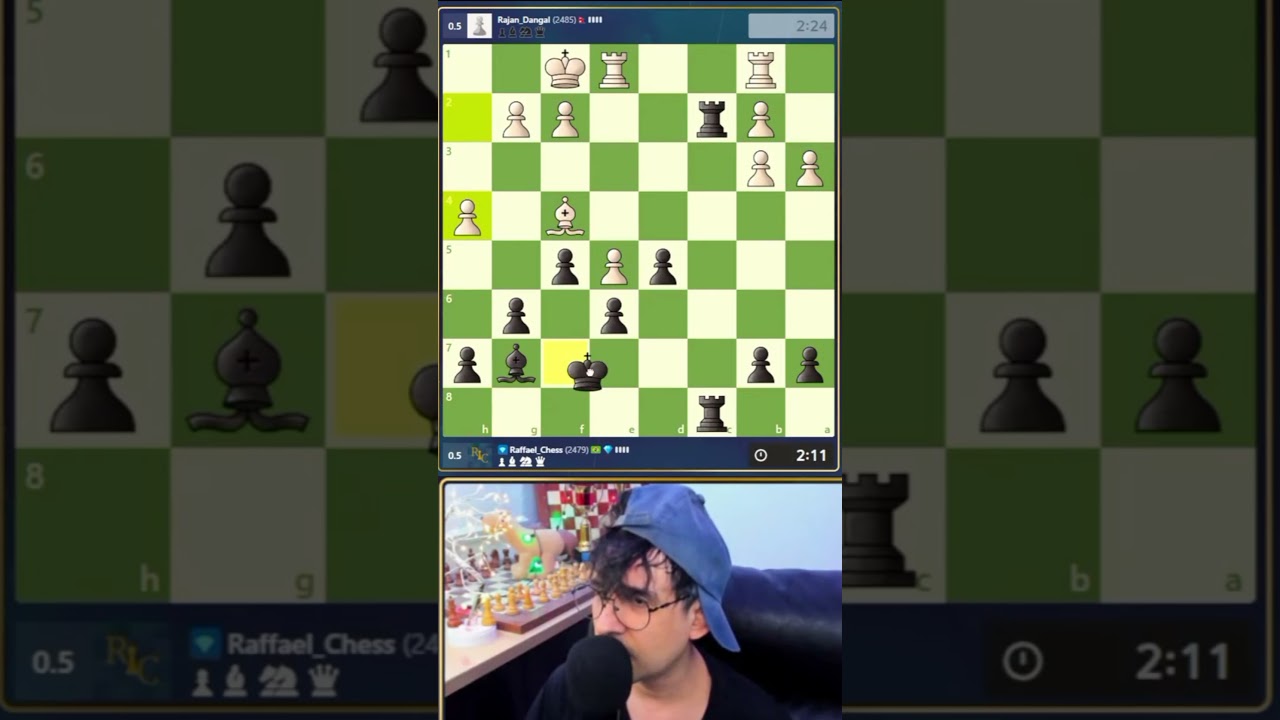 rafaelito n&atilde;o viu o bispo caindo #shortschess