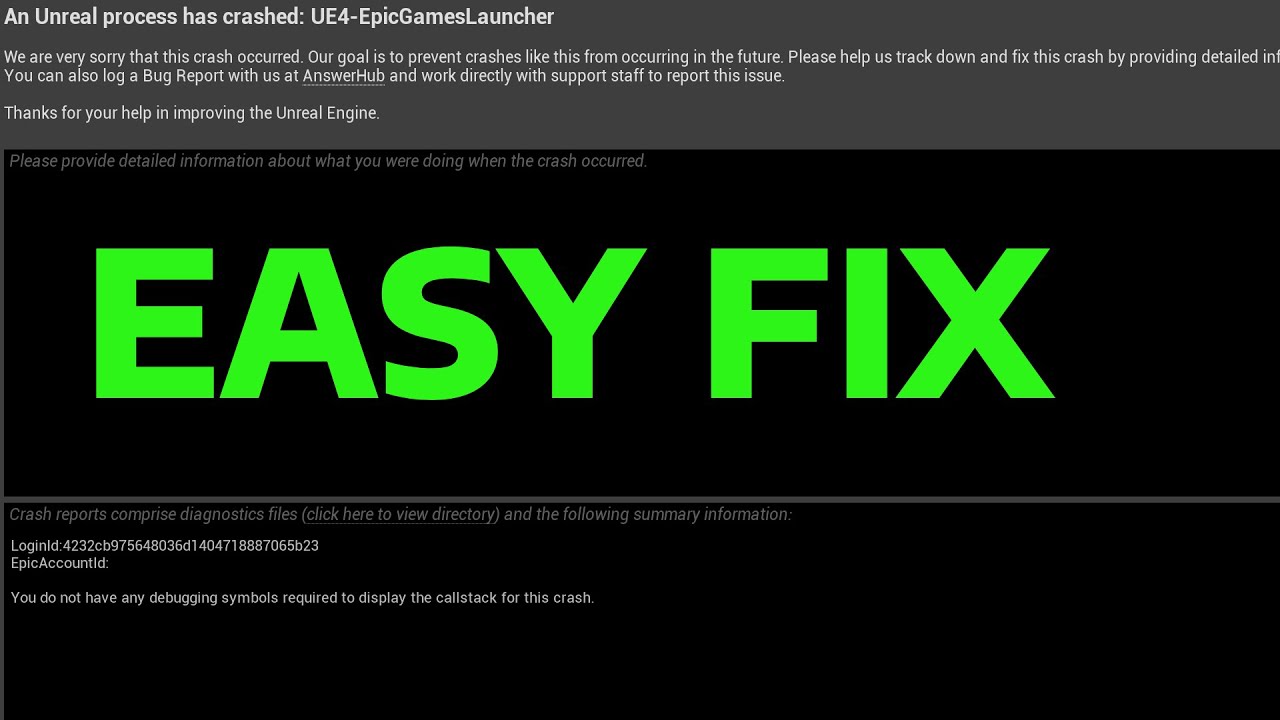 How To Fix an Unreal Process Has Crashed UE4 in Epic Games Launcher