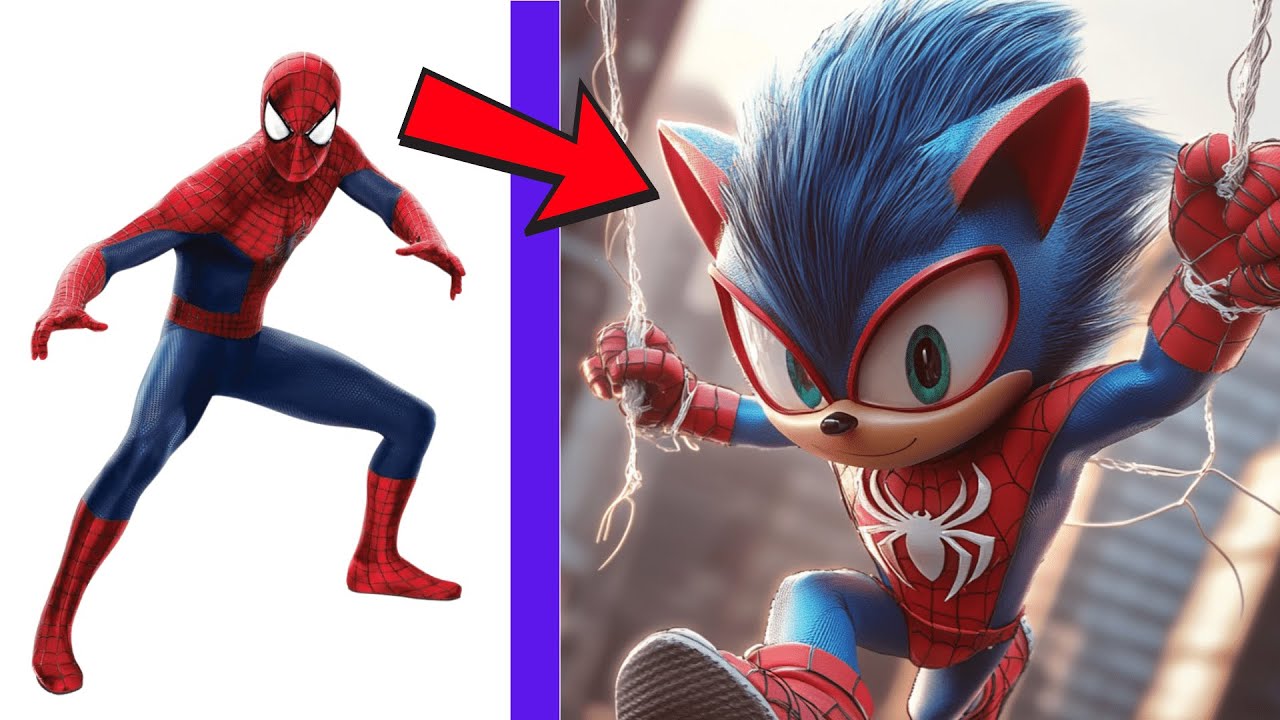 AVENGERS But SONIC All Characters marvel & DC 2024💥