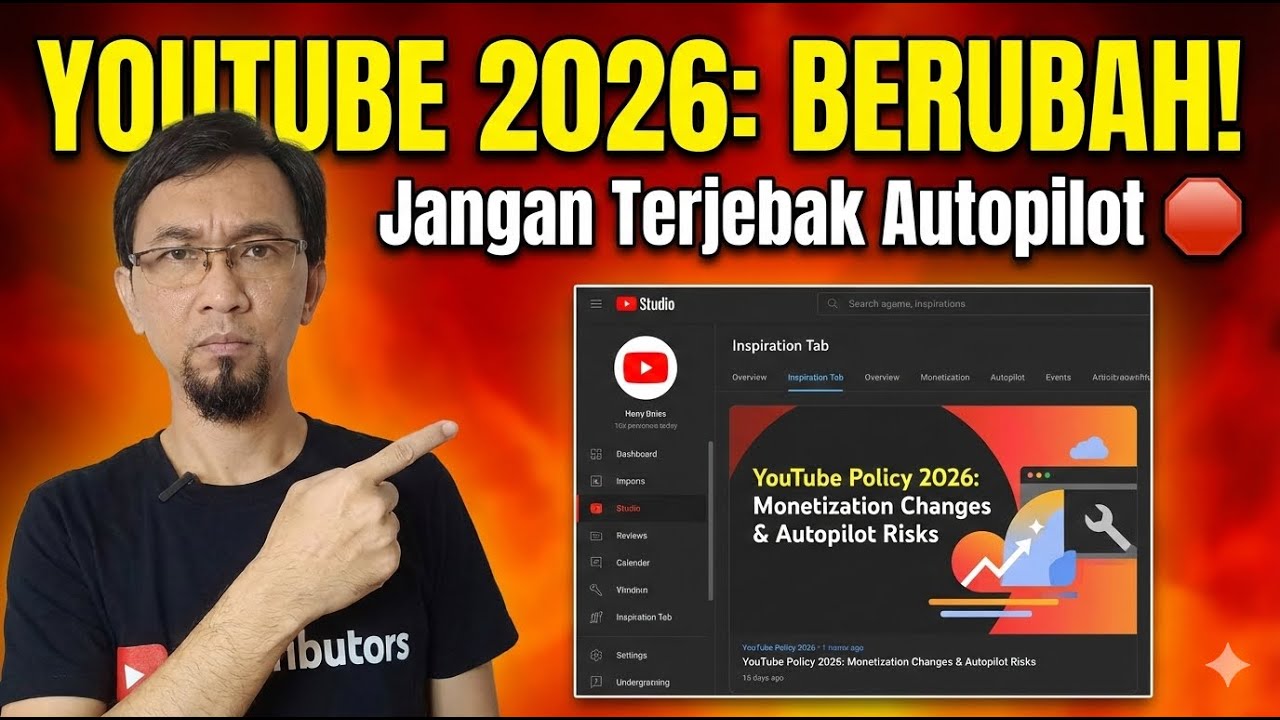 Awas! Ubah Cara Main YouTube 2026 atau Dismonet?