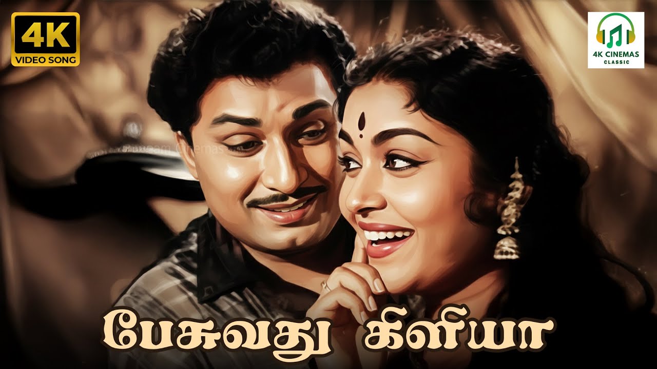 Pesuvathu Kiliya - Panathottam | TM Soundararajan, P Susheela | Kannadasan | 4K Video Song #4ksong