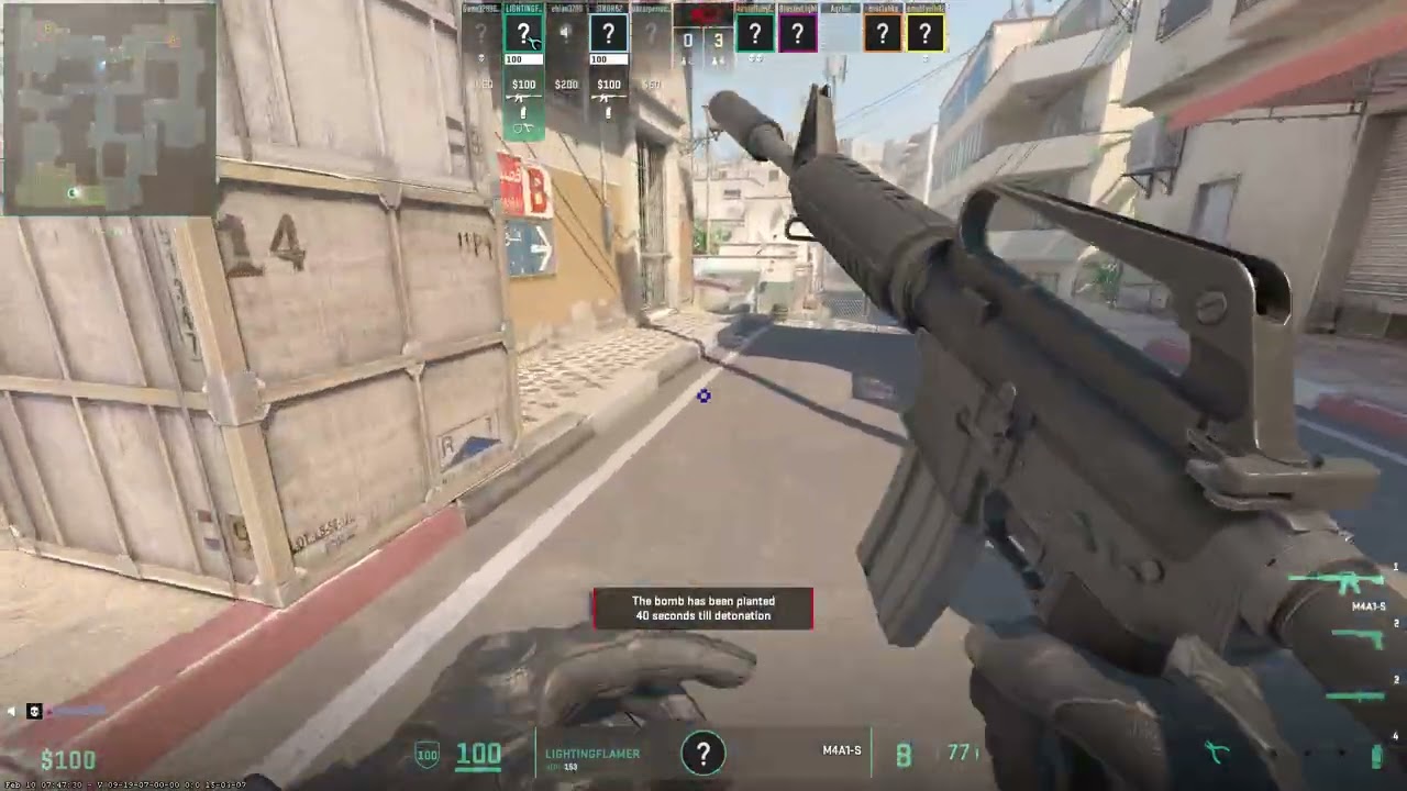Playing counter strike 2