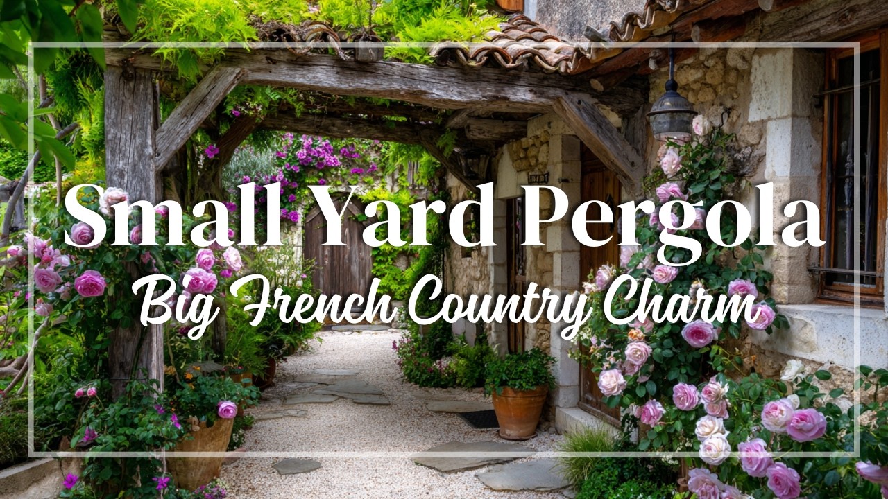 French Country Pergola Ideas for Small Yards 🏡 | Timeless Outdoor Living in Style