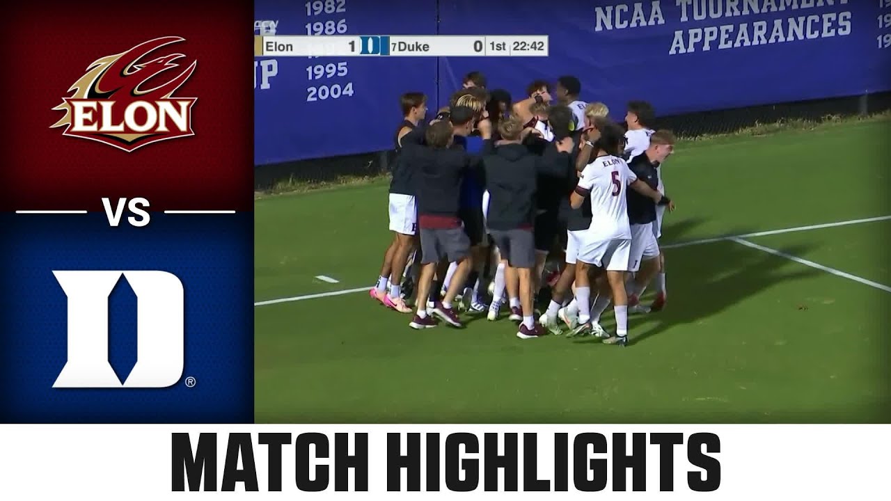 Duke vs. Elon Match Highlights | 2025 ACC Men's Soccer