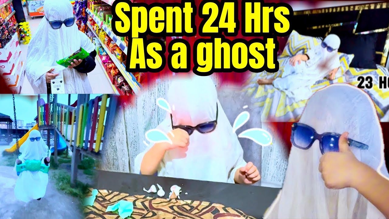 I went out to shop as a GHOST! 😱 24 Hrs as a ghost | craziest CHALLENGE! 