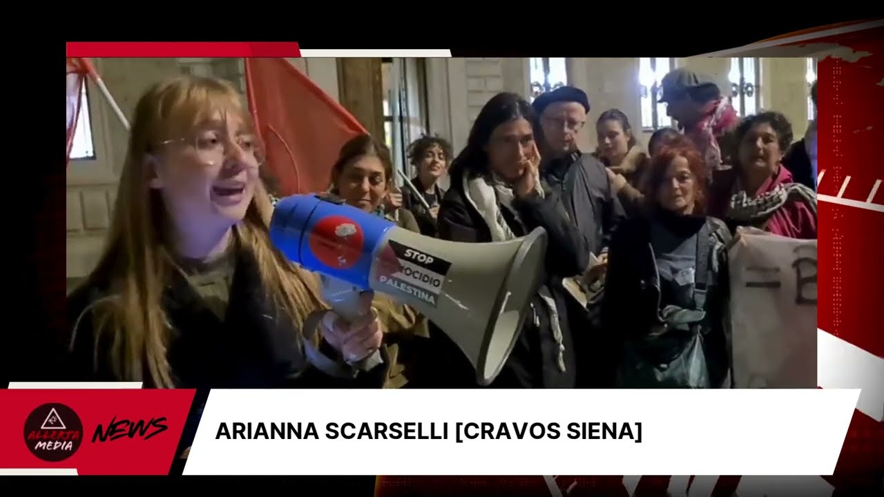 SIENA, 4 NOVEMBRE 2025: FLASHMOB CONTRO IL RIARMO