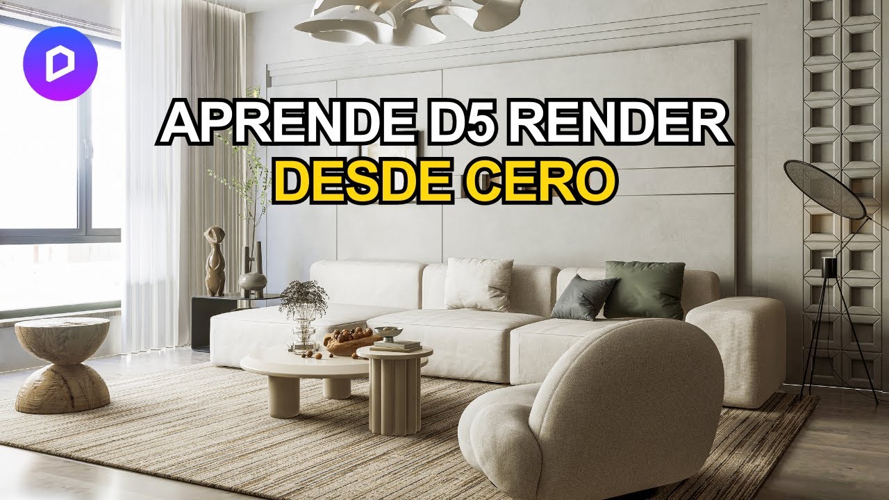 D5 RENDER Tutorial Completo En Español ▶ Aprende PASO A PASO + Escena  GRATIS