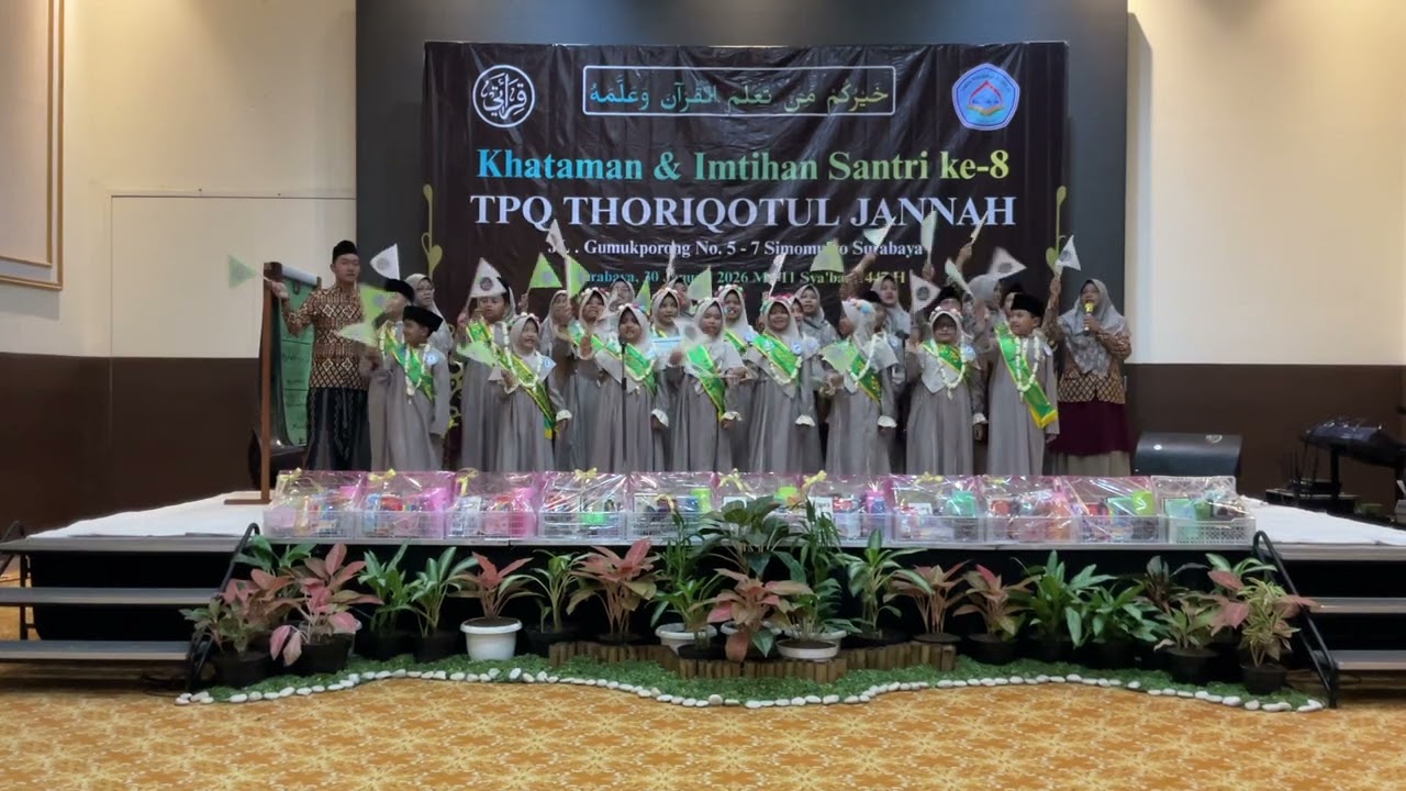 Mars Qiroati Khataman dan Imtihan TPQ Thoriqotul Jannah ke-8