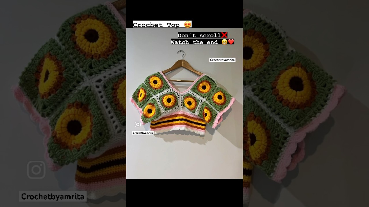 Crochet top😄 support me 🙏🏻Indian artist living in Malaysia ❤️#crochet #youtubeshorts et