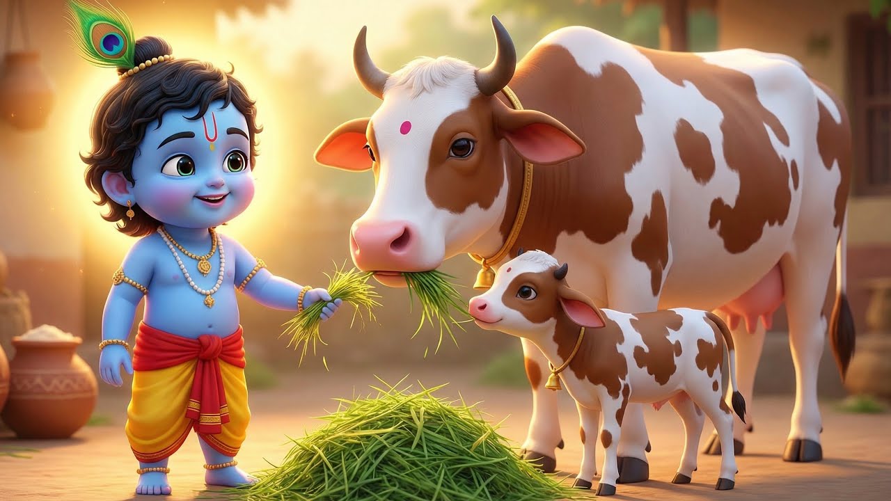 Choti Choti Gaiya, Chote Chote Gwal | छोटी छोटी गैया | #Little Krishna Bhajan - Krishna Bal Leela 