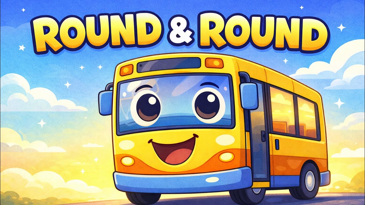 Wheels on the Bus Go Round and Round 🚌 | Fun Bus Song for Kids | Nursery Rhymes