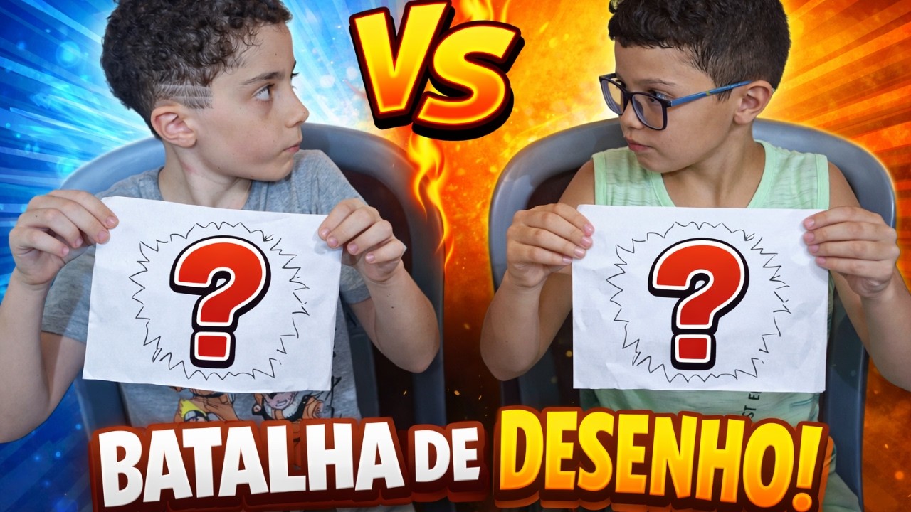 BATALHA DE DESENHO INSANA! 😱 Quem Desenhou Melhor? (Miguel VS Danilo)