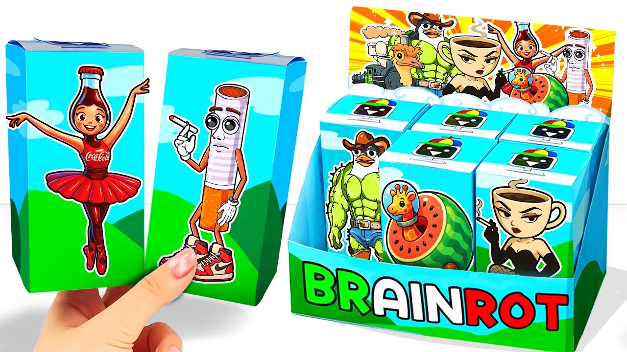 Kertas DIY💖 UNBOXING SEMUA ITALIAN BRAINROT KOTAK MISTERI |  DUD UDUD GENDUD, Penguinelli Cactussini