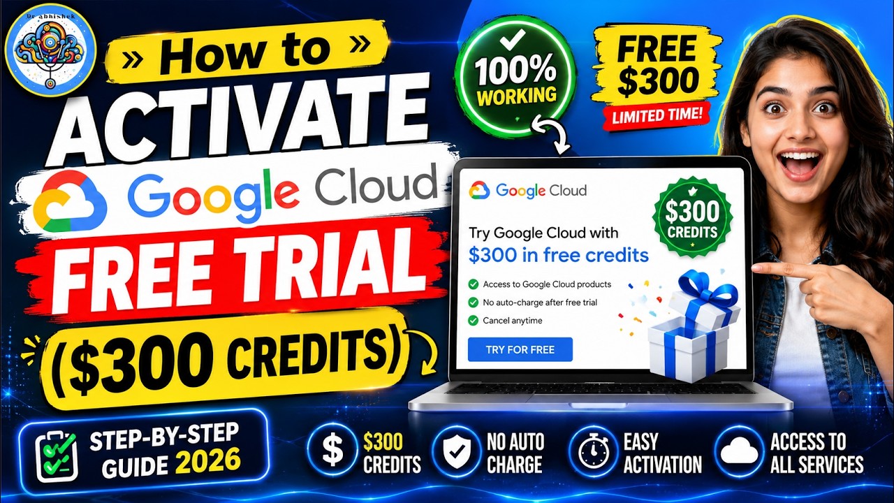 Как активировать бесплатную пробную версию Google Cloud (кредиты на $300) | Пошаговое руководство...
