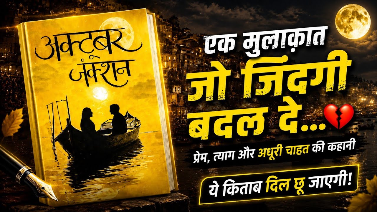 October Junction Full Story | Banaras Ki Sabse Alag Love Story 💔 Hindi Book Summary #books #video 