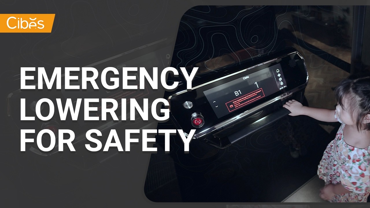 Cibes Lift (V-Series) | Emergency Lowering Safety Feature During a Power Outage