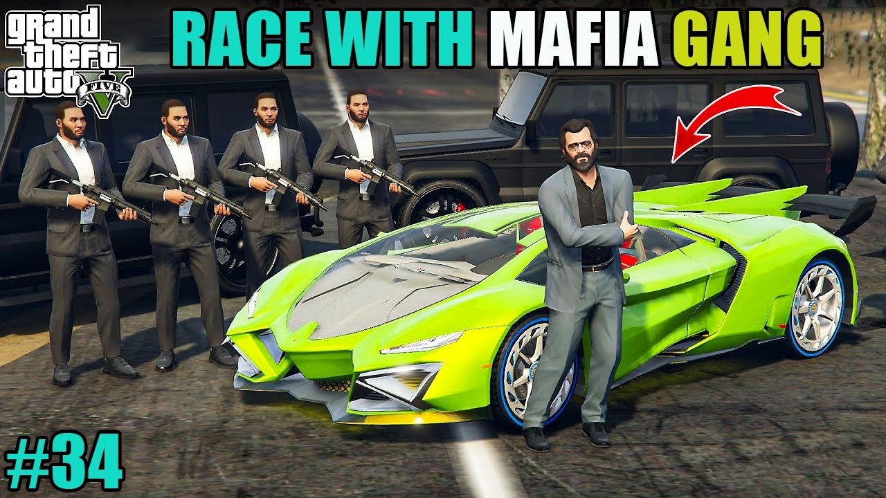 RACE WITH MAFIA GANG BOSS IN GTA-5 || GTA V GAMING VIDEO #34 || BLAZING VISHAL FF