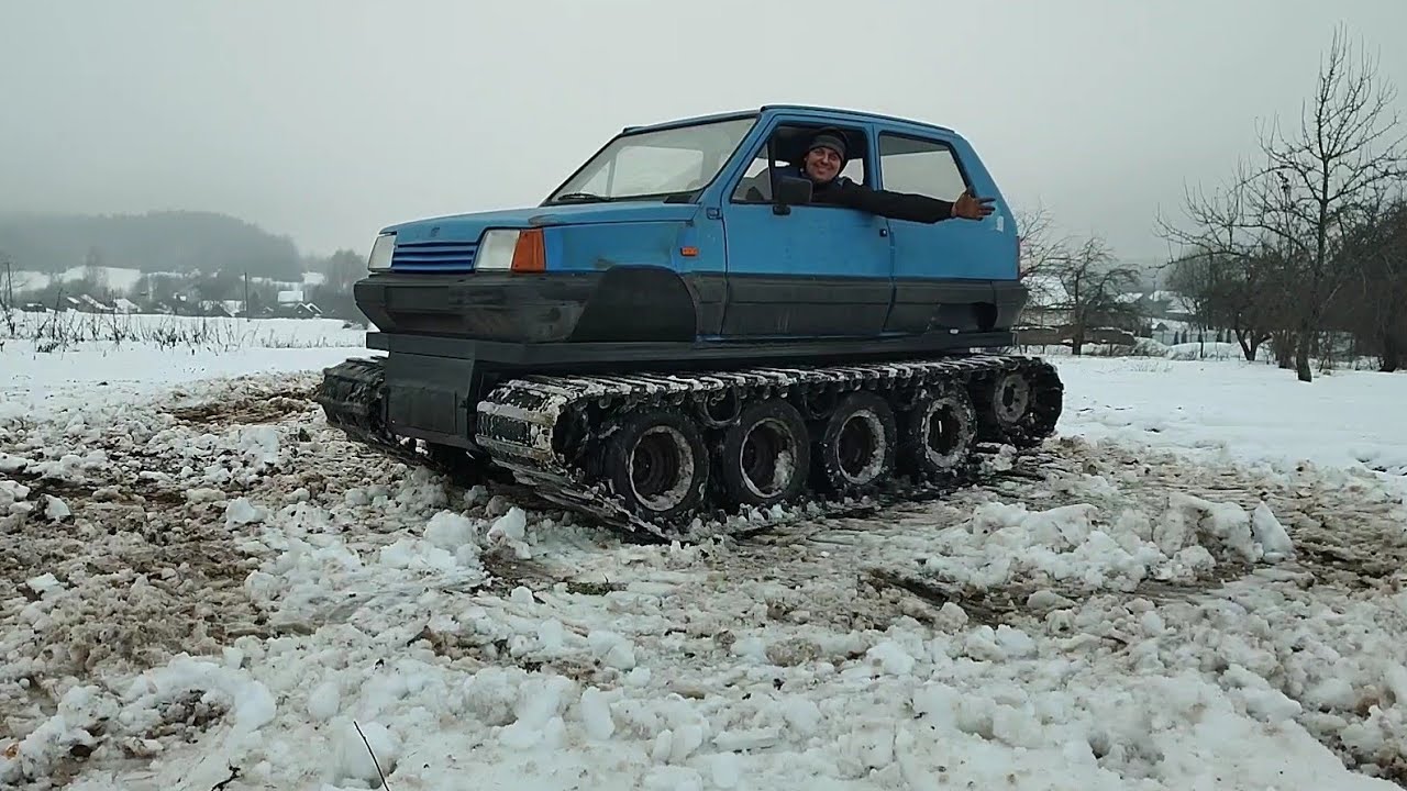 Ура,первый выезд гусеничного вездехода, часть 15