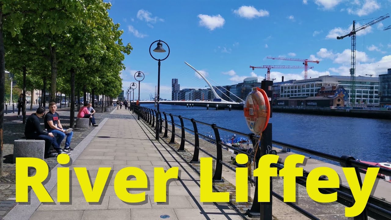 🔴O’Connell Bridge To 3 Arena. Liffey Walk, Samuel Beckett, Grand Canal Dock  & The Famine Memorial.