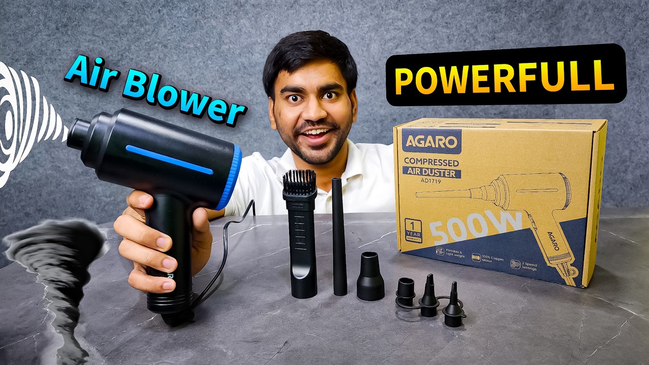 Watch This Before You Buy a Air Blower 🤯 AGARO Compressed Air Duster Unboxing & Review