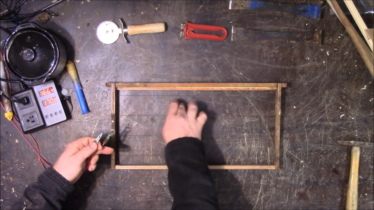 How To: Electrical Embedding of Frame Wire in Wax Foundation - Solomon Parker