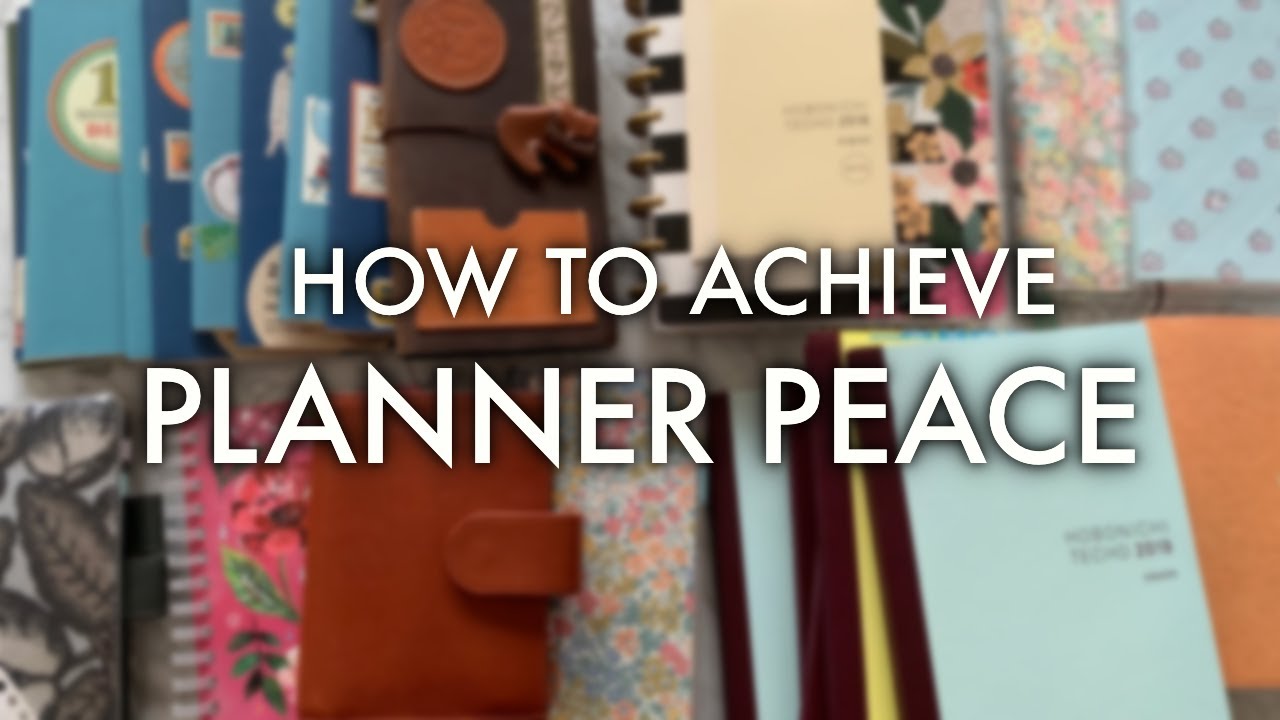 What is PLANNER PEACE / how it affects your productivity