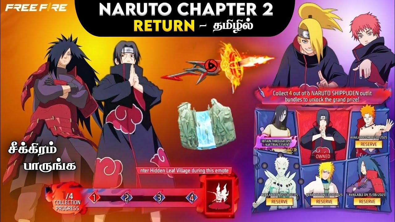 🔥 NARUTO CHAPTER 2 RETURN 🥳 ITACHI + MADARA + PAIN + MINATO BUNDLE 😱 NEXT PRIME STORE REWARDS | HTG