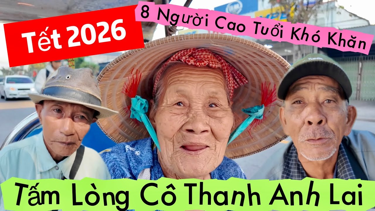 8 Người Cao Tuổi Khó Khăn Bến Tre Trà Vinh Nhận Quà Tết 2026 Từ Cô Thanh Anh Lai | Khương Nhựt Minh