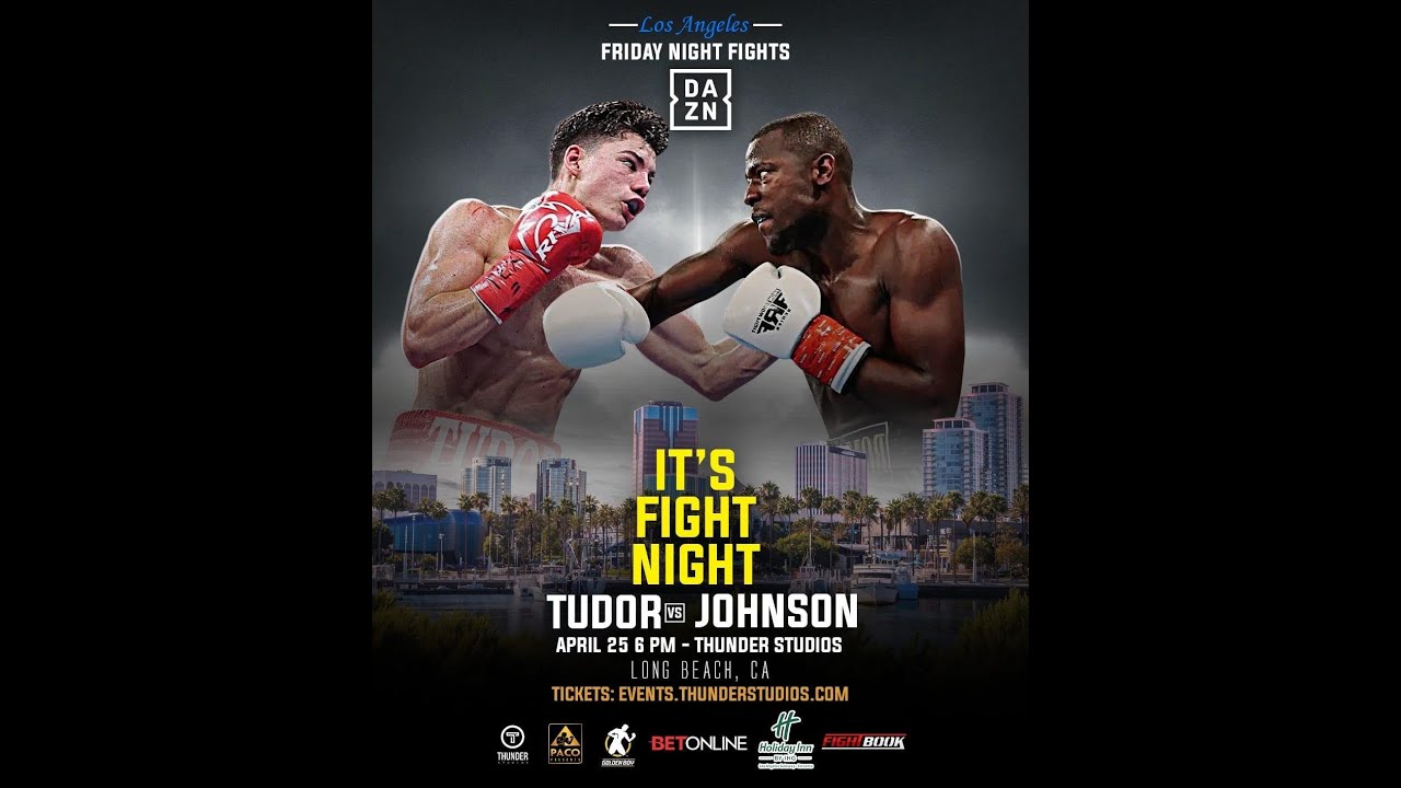 Paco Presents x Golden Boy: Eric Tudor VS Kevin Johnson FULL FIGHT 4K