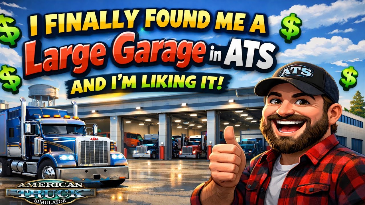 🚛 Наконец-то я нашел БОЛЬШОЙ гараж в бета-версии ATS 1.58! 😲🔥 (Проблема была в моде!)