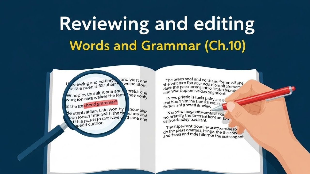 Reviewing and editing: Words and Grammar (Ch.10) | Story format | unit 4 |Academic Writing 