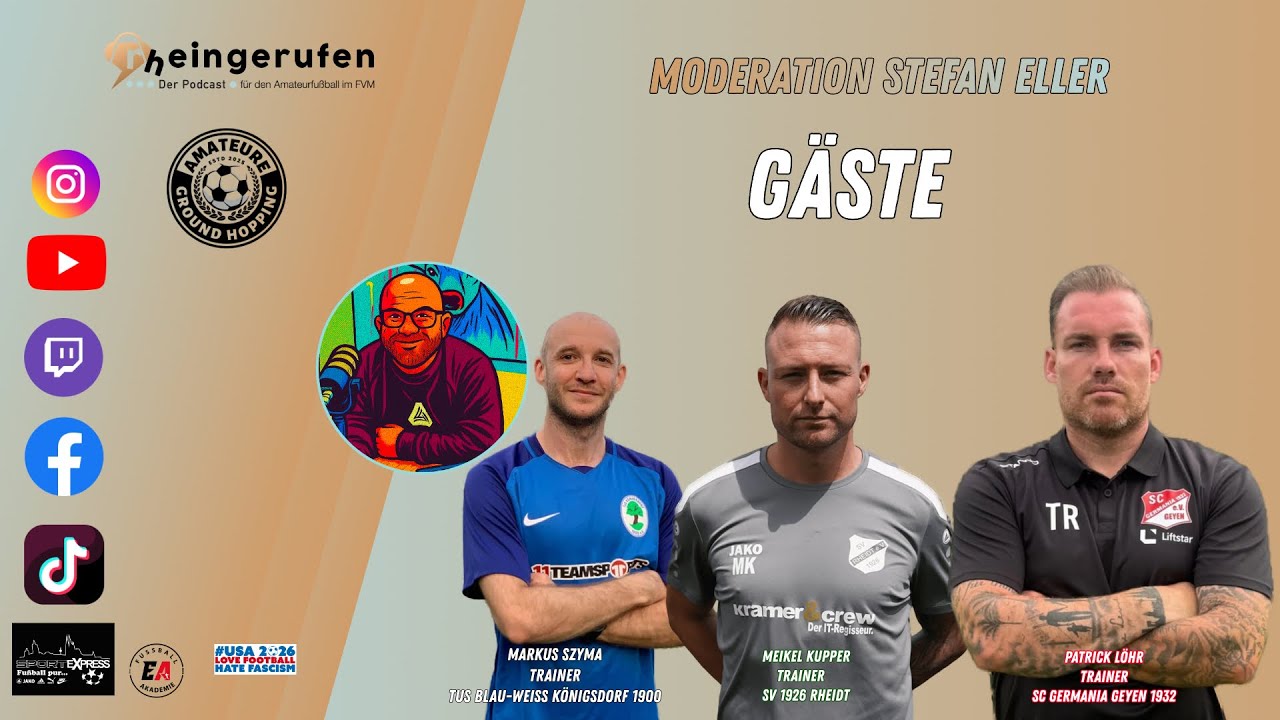 rheingerufen der LIVESTREAM - DAS AUSW&Auml;RTSSPIEL
