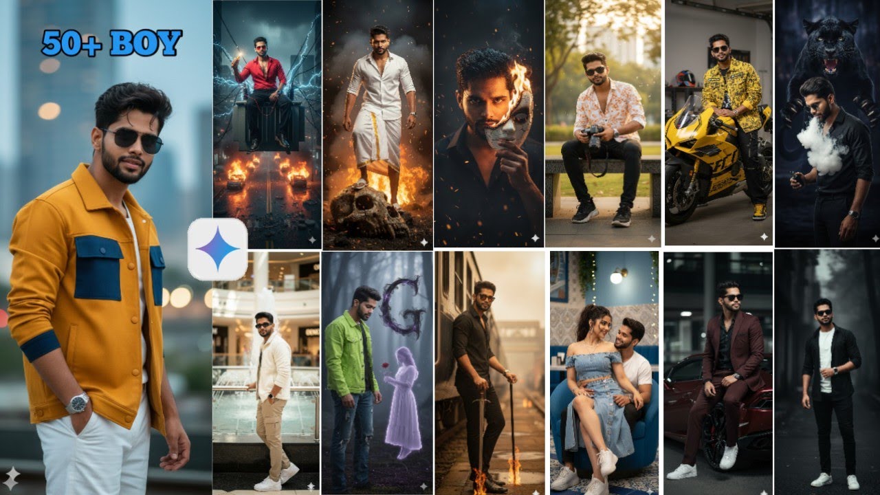 New 50+Trending Ai Photo Editing 20 Prompts /Google Gemini AI Boy's Viral Photo Editing