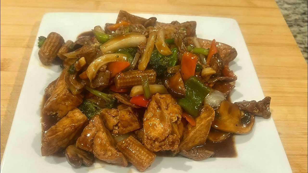 How to cook tofu with vegetables 家常豆腐