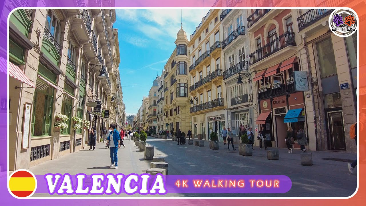 🐾 VALENCIA | paseando por el Mercat Central y alrededores | ESPAÑA | 4K WALKING tour #68