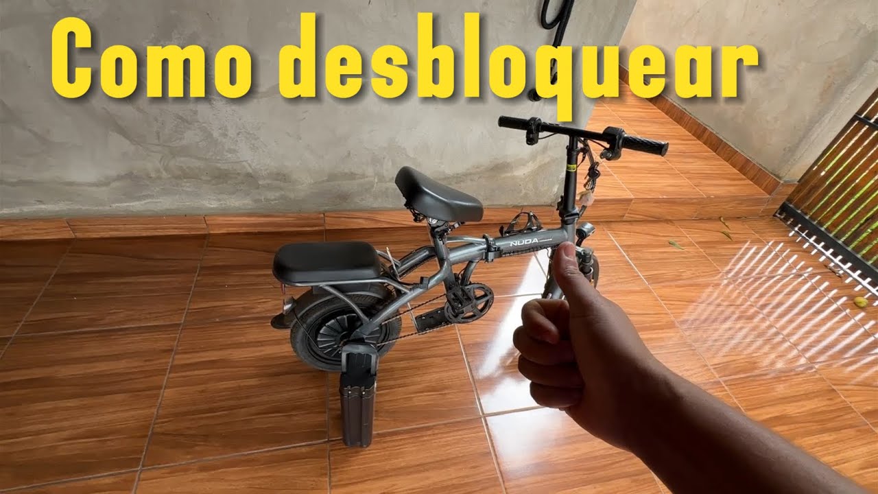 Como desbloquear bicicleta elétrica nuda bicicleta dobrável nuda desbloqueada ficou forte 
