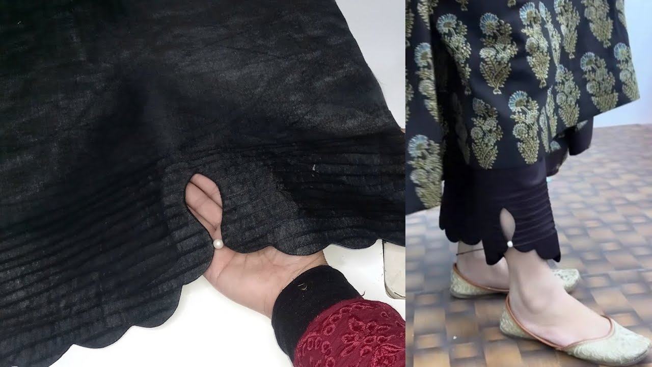 Eid special capri design | latest capri trouser design | stylish cutwork trouser design with pintex