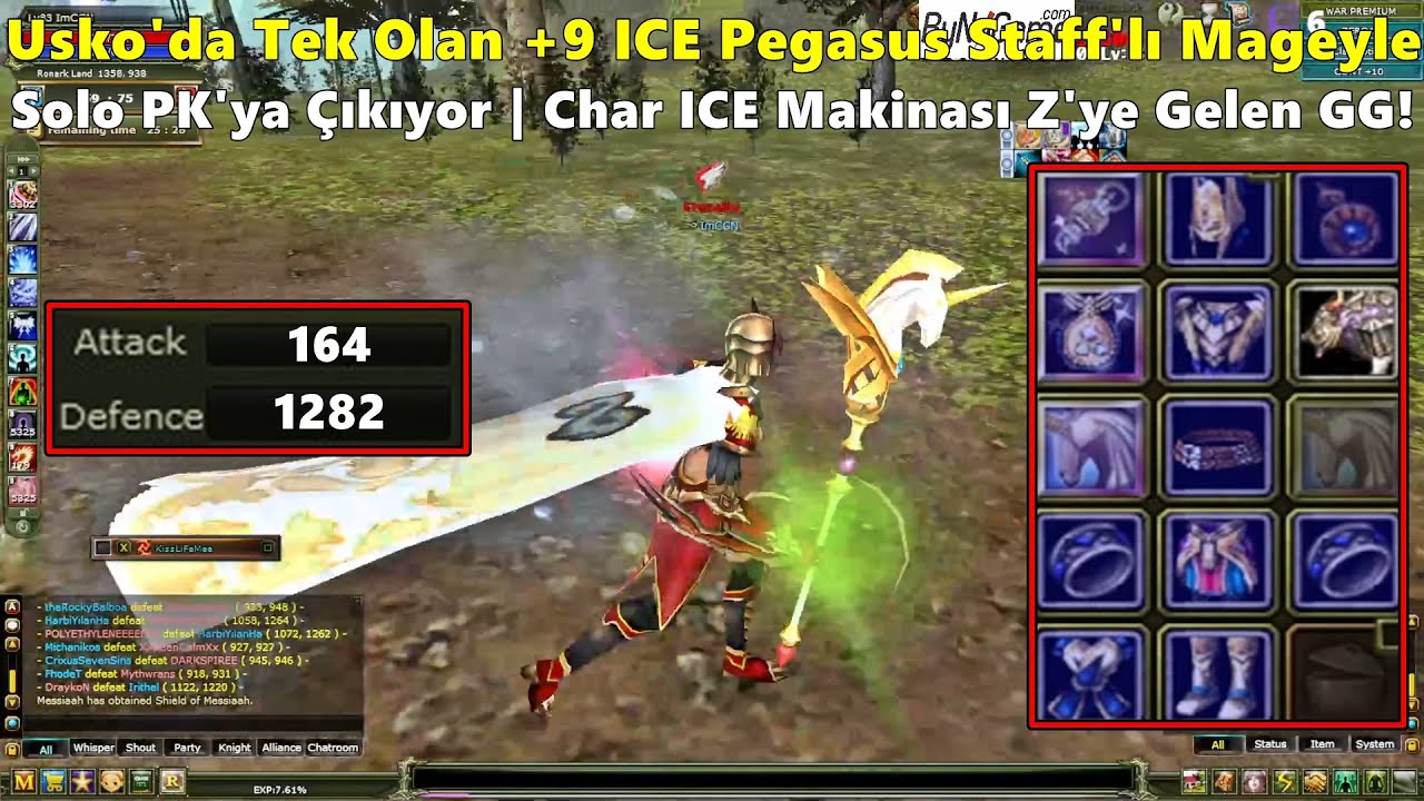 L0rdKaname - Usko'da Tek Olan +9 İce Pegasus Mage Charıyla Solo PK'ya Çıkıyor! | Knight Online