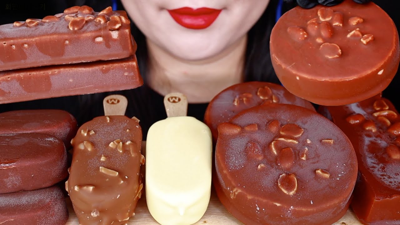 ASMR 초콜릿 아이스크림 초콜릿디저트 매그넘 티코 구구아이스크림 초코블럭 먹방 / CHOCOLATE ICE CREAM CHOCOLATE DESSERT (EATING SOUND)