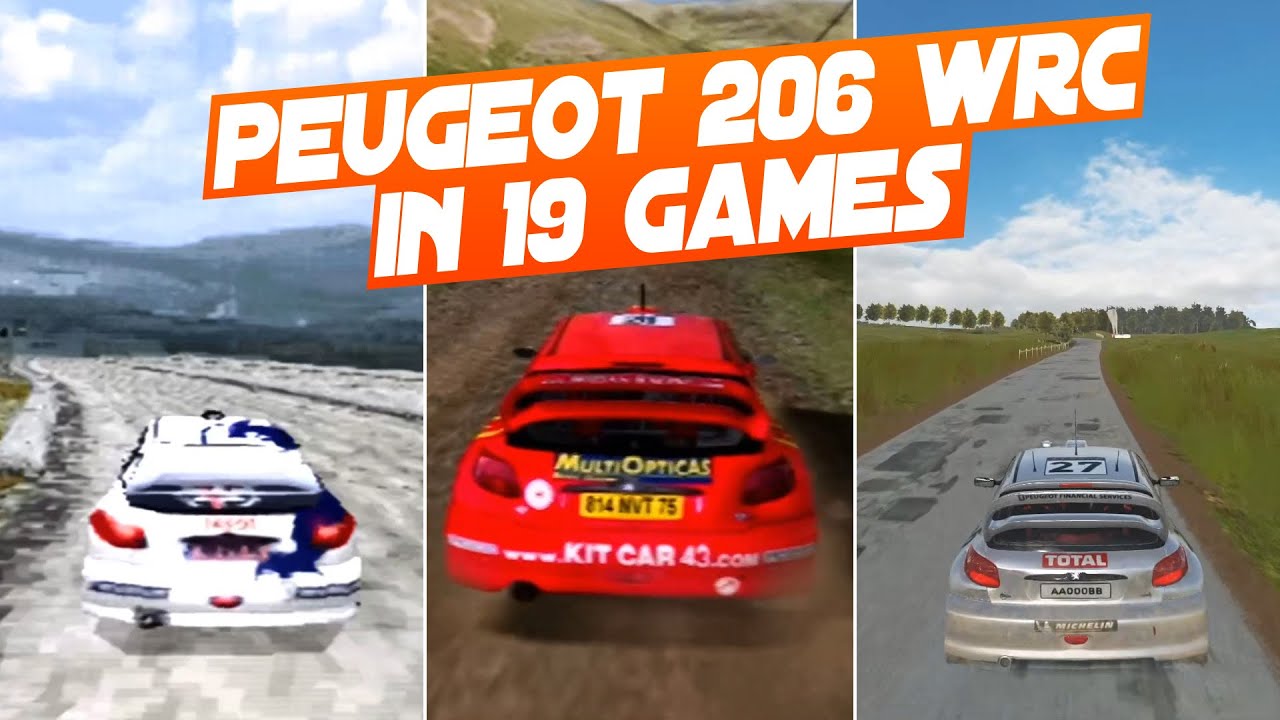 PEUGEOT 206 WRC in 19 Racing Games