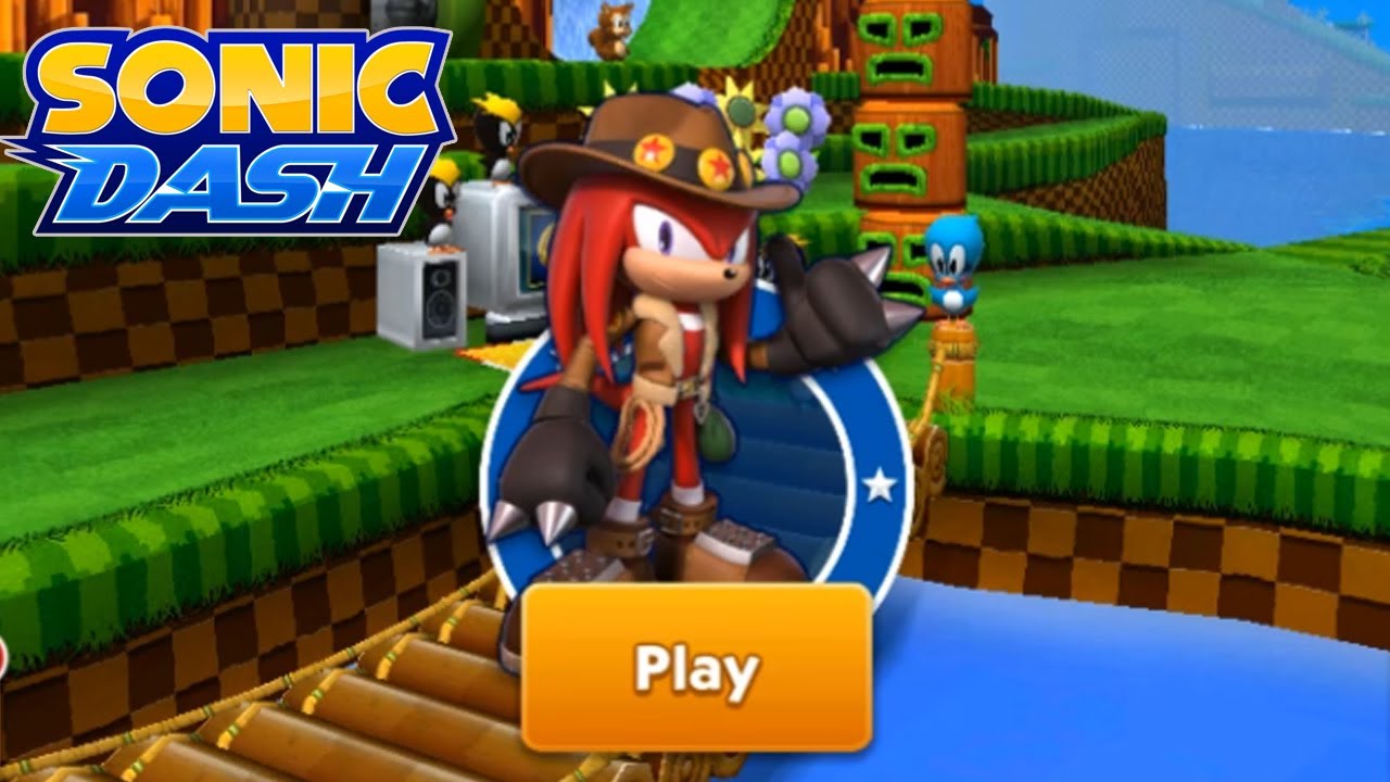 SONIC DASH NEW CHARACTER TREASURE HUNTER KNUCKLES