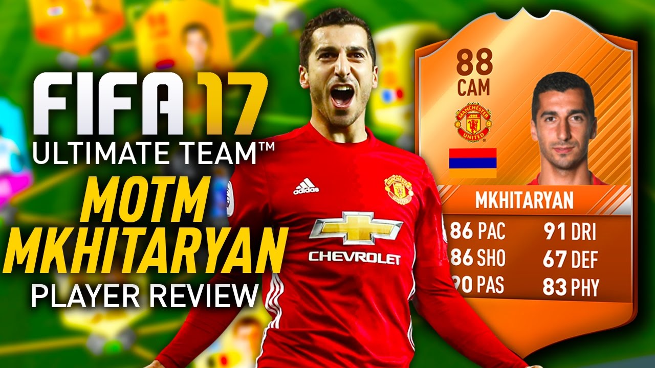 FIFA 17 MOTM MKHITARYAN (88) *AMAZING STATS* PLAYER REVIEW! FIFA 17 ULTIMATE TEAM!