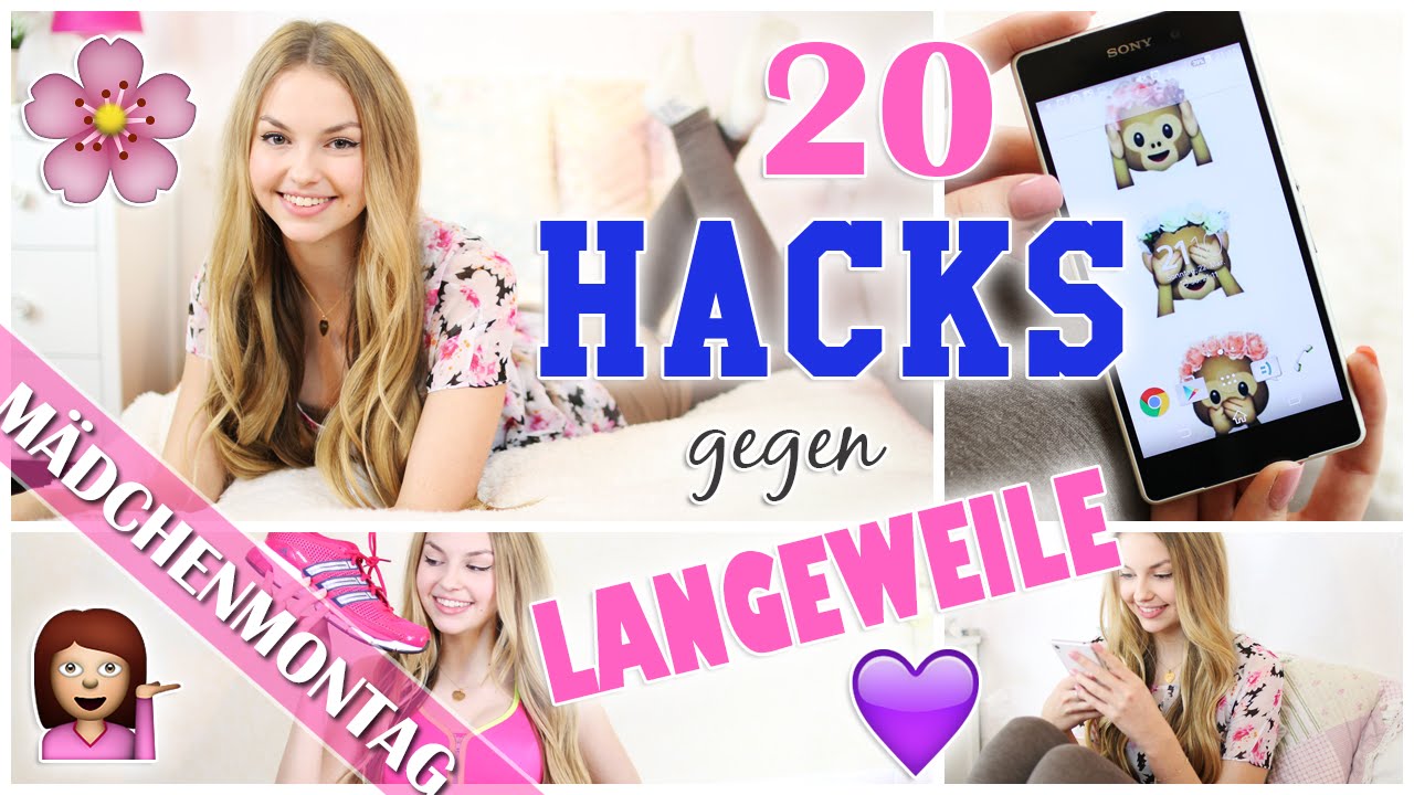 20 HACKS gegen LANGEWEILE in den OSTERFERIEN | PERFEKTES SELFIE, SPORT & MOTIVATION | MädchenMontag