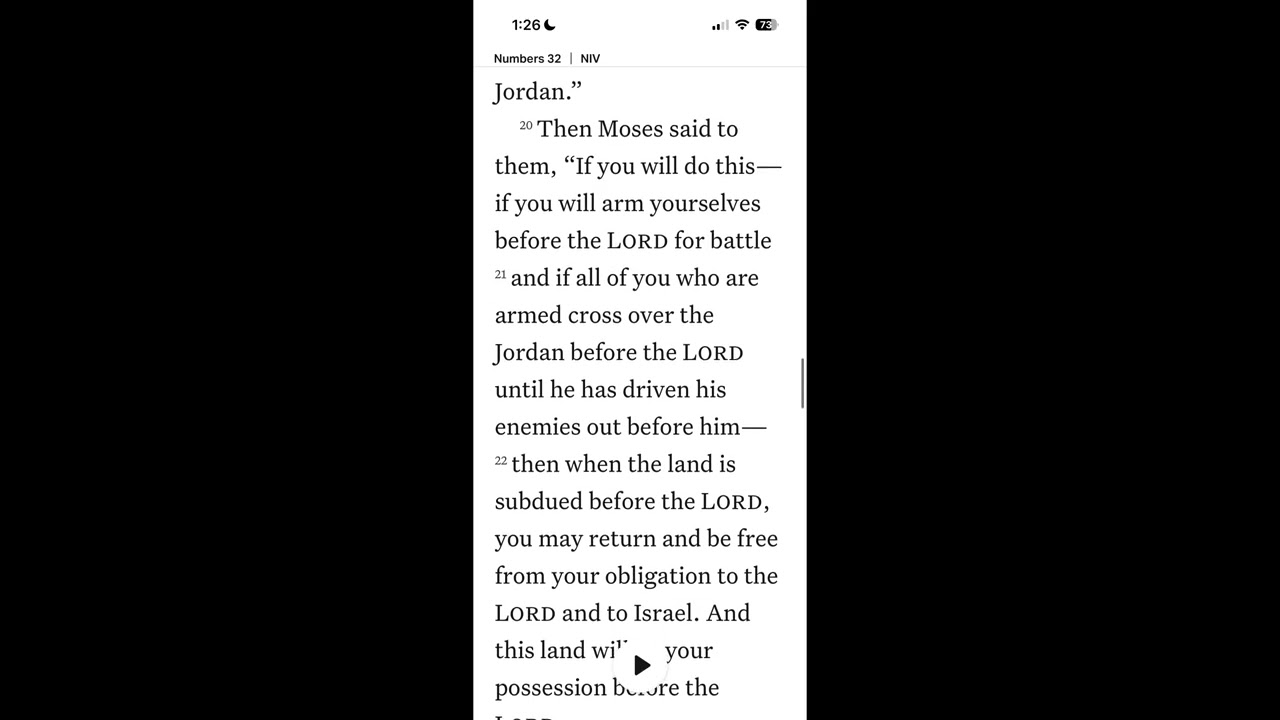 March 3 ~ Numbers 32