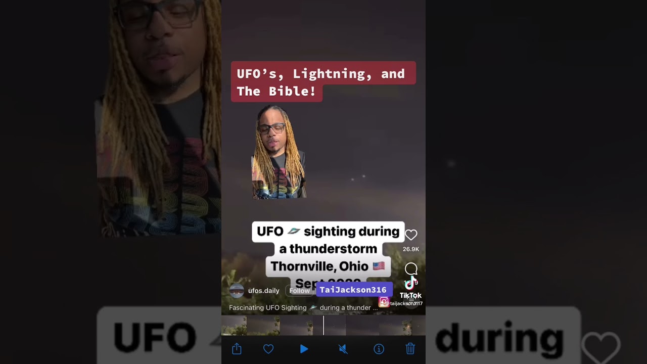UFO&rsquo;S, Lightning, and The Bible!