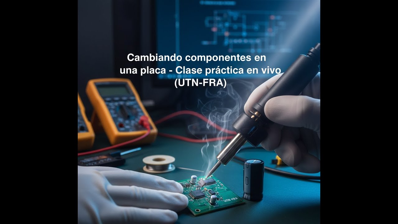 Cambiando componentes en una placa - Clase práctica en vivo (UTN-FRA)