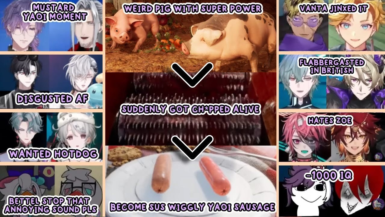 All Vtuber Boys Got Traumatized and Stunned in the Sussy-Disturbing Chopp*d Pig and Sausage Scenes