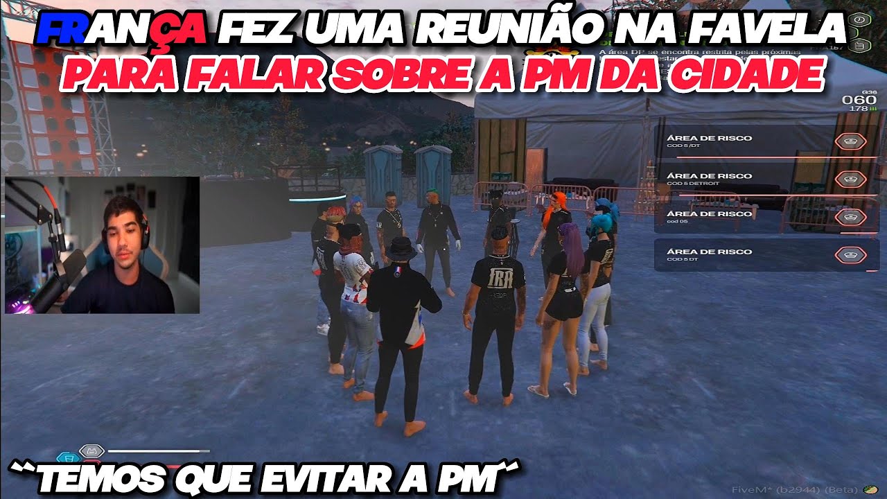 FRANÇA FEZ UMA REUNIÃO NA FAVELA PARA FALAR SOBRE A PM DA CIDADE